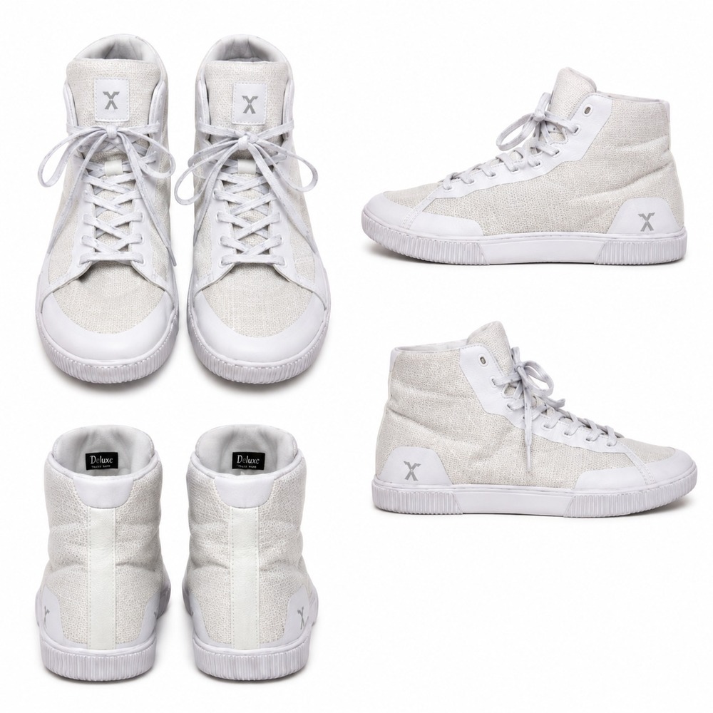 Flux Footwear Adapt Sneakers Mens 7 Womens 8 High Top Trainer Performance Shoes